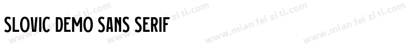 Slovic Demo Sans Serif字体转换